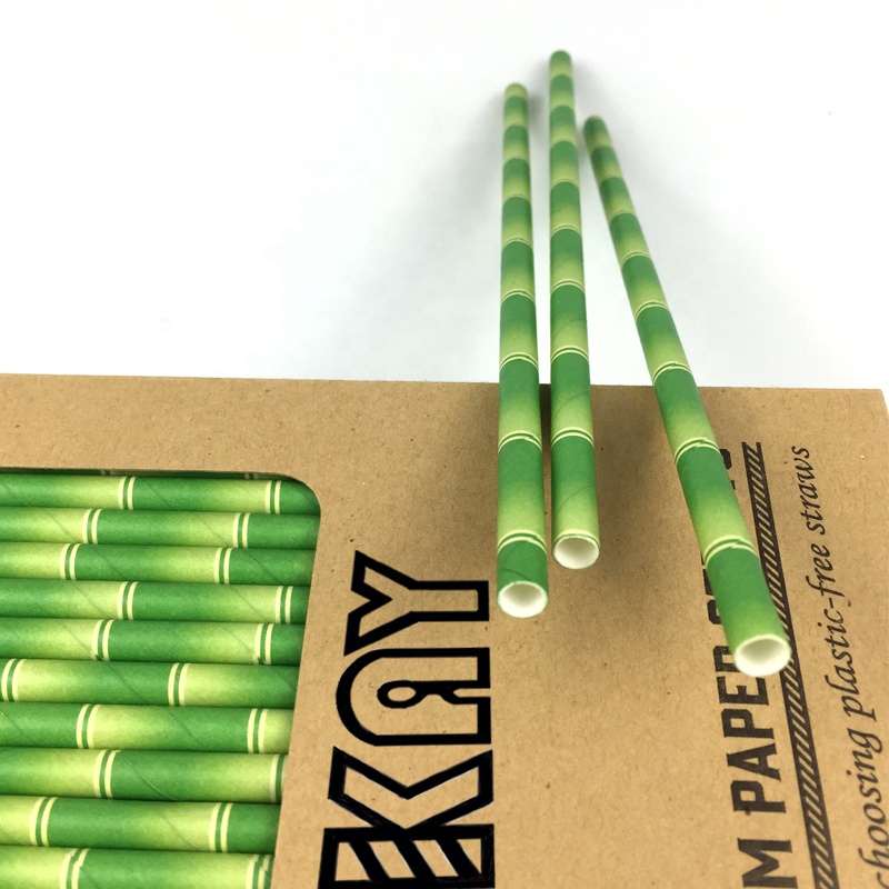 Biodegradable Paper Straw White Drinking Straws - bambooandwood